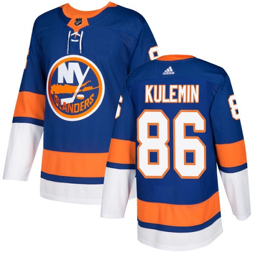 Adidas Men NEW York Islanders #86 Nikolay Kulemin Royal Blue Home Authentic Stitched NHL Jersey->new york islanders->NHL Jersey